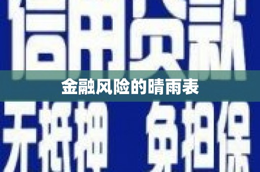 盐埕金融风险的晴雨表