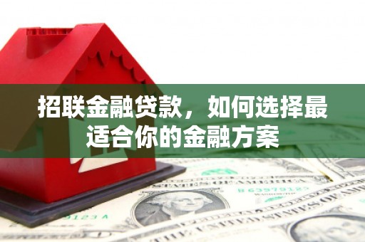 吴堡招联金融贷款，如何选择最适合你的金融方案