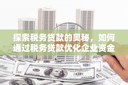 吉水探索税务贷款的奥秘，如何通过税务贷款优化企业资金流