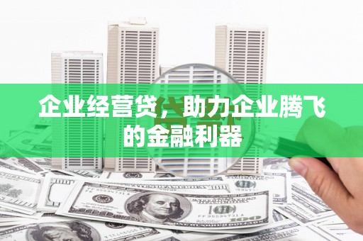 丰县企业经营贷，助力企业腾飞的金融利器