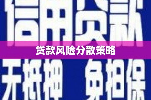 嘉陵贷款风险分散策略