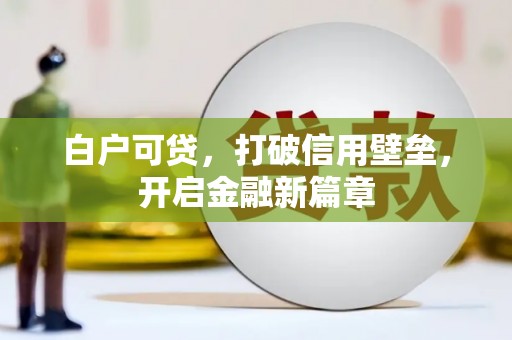 宁波白户可贷，打破信用壁垒，开启金融新篇章