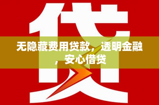 芦竹无隐藏费用贷款，透明金融，安心借贷