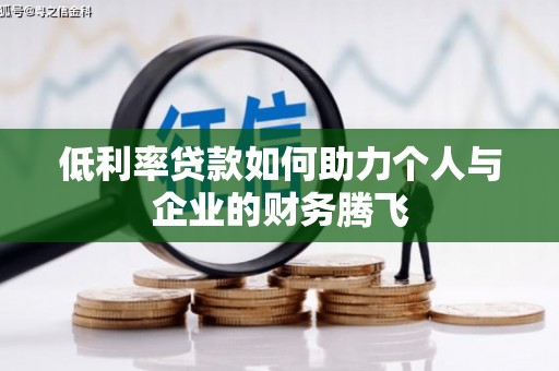 连平低利率贷款如何助力个人与企业的财务腾飞