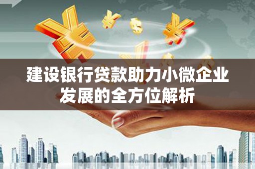 禄丰建设银行贷款助力小微企业发展的全方位解析