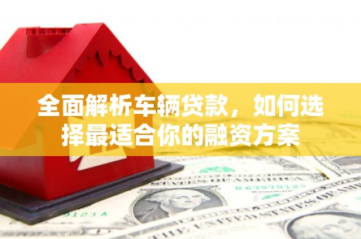 天元全面解析车辆贷款，如何选择最适合你的融资方案