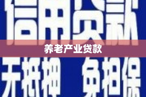 宝塔养老产业贷款