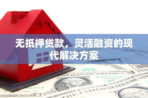 硚口无抵押贷款，灵活融资的现代解决方案