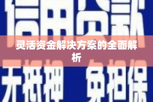 徽州灵活资金解决方案的全面解析